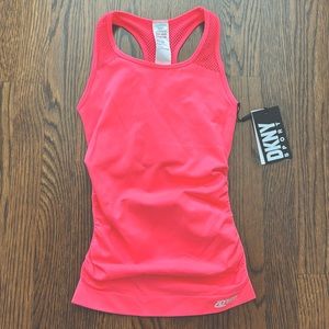 DKNY racer back workout top.